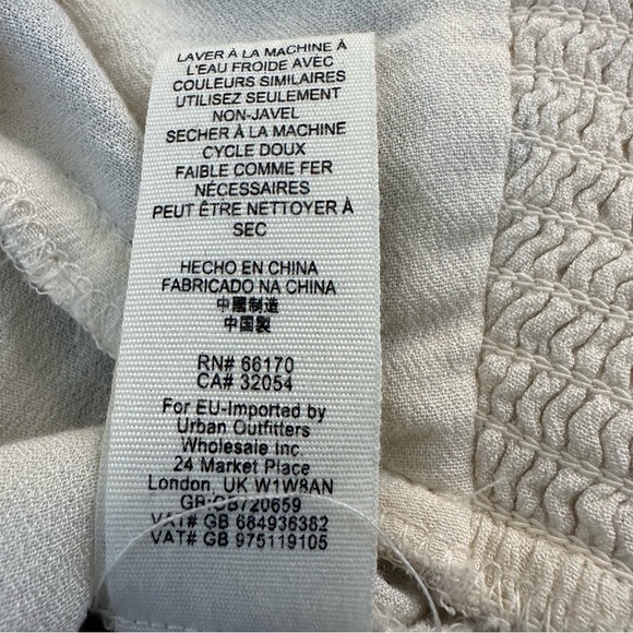 Free People Cream,‎ Black & Lavender Say You Love Me Blouse Size Medium - Picture 9 of 12